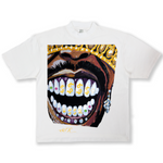 DIAMOND TOOTH TEE (WHITE)